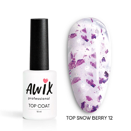 Закрепитель для гель-лака AWIX Snow Berry 12, 10 мл