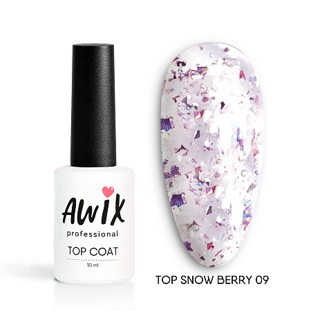 Закрепитель для гель-лака AWIX Snow Berry 09, 10 мл