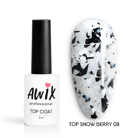 Закрепитель для гель-лака AWIX Snow Berry 08, 10 мл