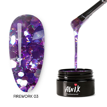 Гель-лак AWIX Firework 03, 8 гр